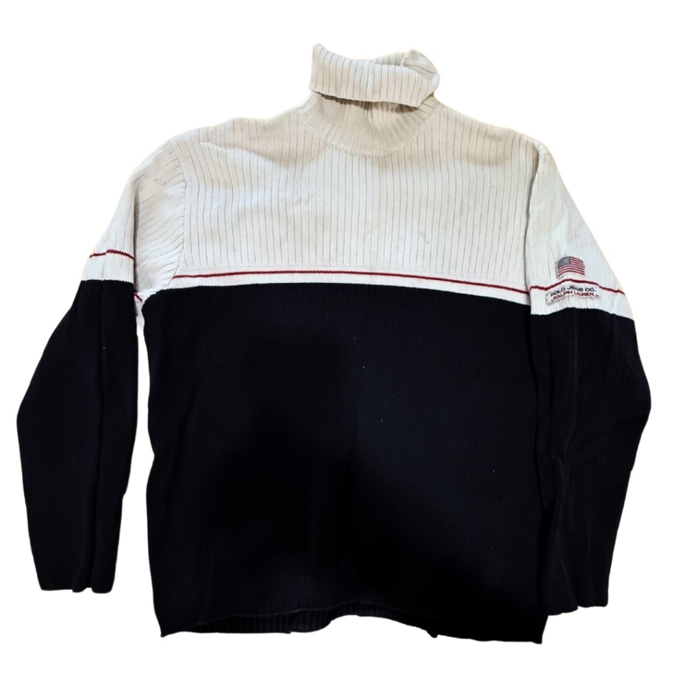 Vintage 90s Ralph Lauren Polo Jeans Turtleneck Sweater | Made in Australia